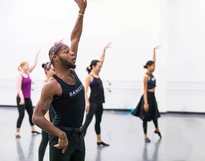 Students dancing at Nashville ballet adult education classes