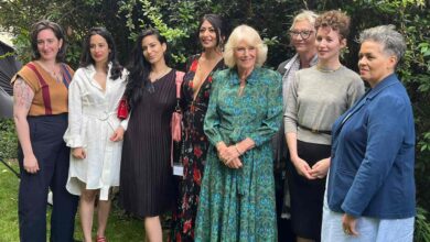 Queen Camilla surprises booksellers for special Women’s Prize event