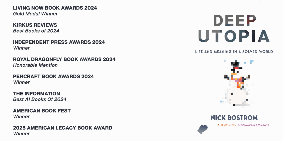 Deep Utopia by Nick Bostrom